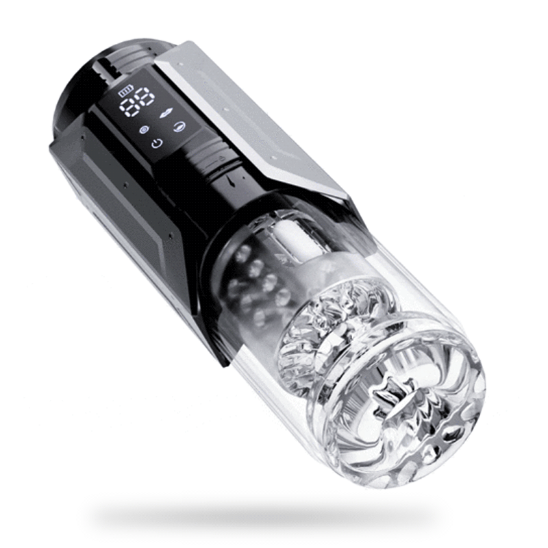 Quentin - Cốc Thủ Dâm Nam Cao Cấp 4 Trong 1: 7 Chế Độ Hút, Rung, Thụt Đẩy & Xoay Kèm Màn Hình LCD Mô Phỏng Cảm Giác BJ